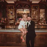 Couple in bar of Boclair House hotel