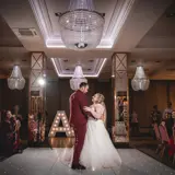 Couple sharing first dance