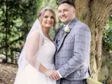 newly married couple enjoy their busby wedding package
