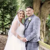 newly married couple enjoy their busby wedding package