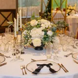 table setting for boclair's timeless glasgow wedding package