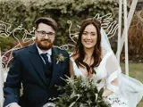 Happily Married couple outside at Lynnhurst