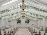 aisle set up for wedding