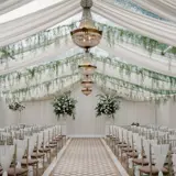 aisle set up for wedding