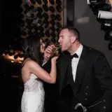 Couple sharing a drink in the Honeymoon Suite