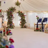 Close up of aisle and altar