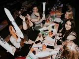 Team playing bingo