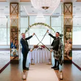 Same sex couple tying the knot