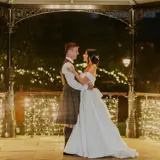 Couple sharing a moment in the band stand