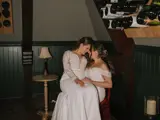 Same sex couple in Honeymoon Suite at Cornhill