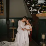 Same sex couple in Honeymoon Suite at Cornhill