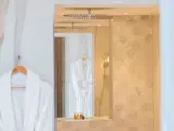 Robe hanging in honeymoon suite