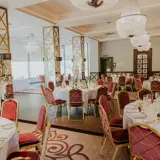 Tables set for dinner