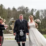 Couple just married at Cornhill