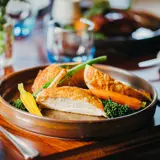 Chicken dish at the Ghillie Restaurant