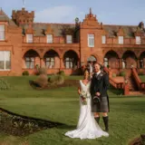 Couple on the grounds of Boclair House Hotel