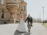 Couple married at Cornhill Castle Glasgow wedding venue