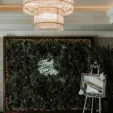 Neon sign and table plan