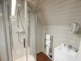 Bathroom inside Lodges at Cornhill Castle
