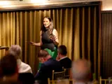 Jennifer Reaoch giving speech at event