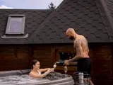 hot tub in bowfield lodges honeymoon suite