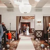 Father and Bride walking into the ceremony