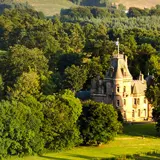 Ariel shot of the castle