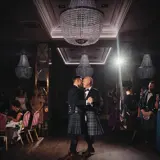 Couple sharing their first dance