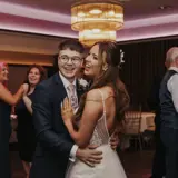 Couple smiling on the dancefloor