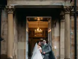 Couple at the entrance to Lynnhurst