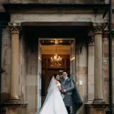 Couple at the entrance to Lynnhurst