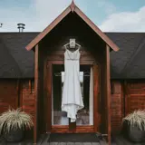 front door to bowfield's honeymoon lodge in howwood