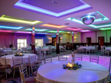 Function room at Lynnhurst set up for a wedding