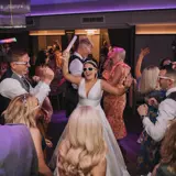 newly married couple at their redhurst wedding reception