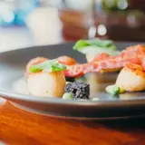 close up shot of food on a plate