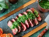 Steak with sauce