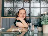 Child ordering food at Bird and Bell