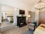 Fireplace in Honeymoon Suite