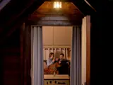 Couple sitting in Lodge 