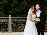couple enjoying their glasgow wedding package at busby hotel